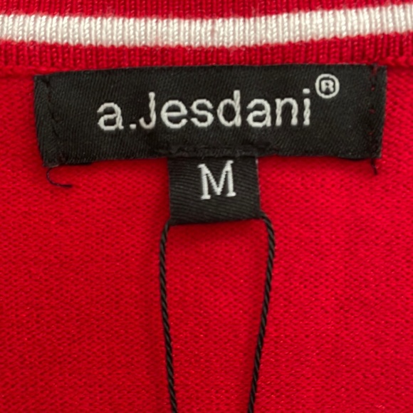 a. Jesdani red cardigan.  M - Picture 4 of 5